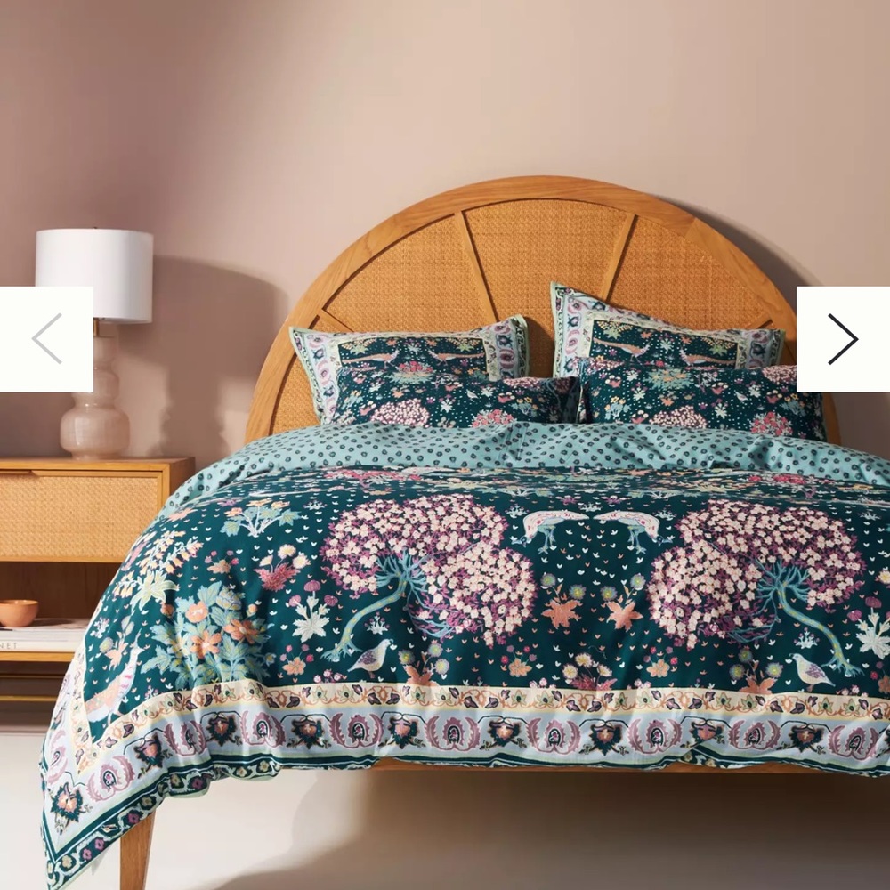Anthropologie Darby Duvet Cover Queen Size